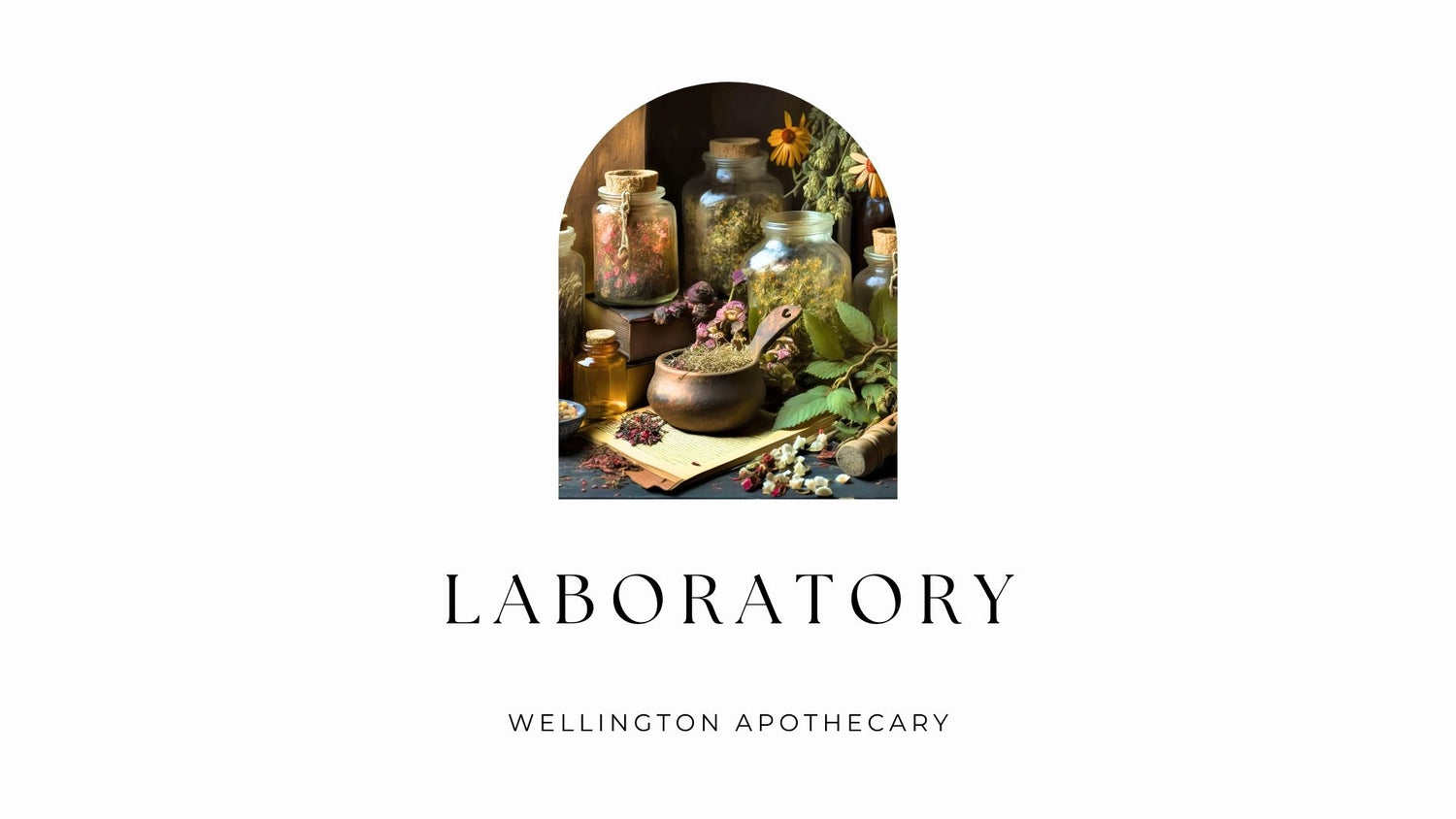 The cover of the Laboratory e-book with an image of an apothecary.